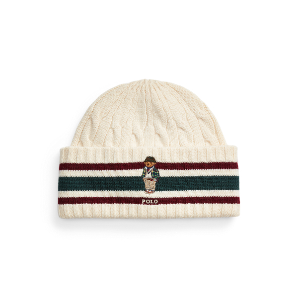 Polo Bear Cable-Knit Cricket Beanie Polo Ralph Lauren 1