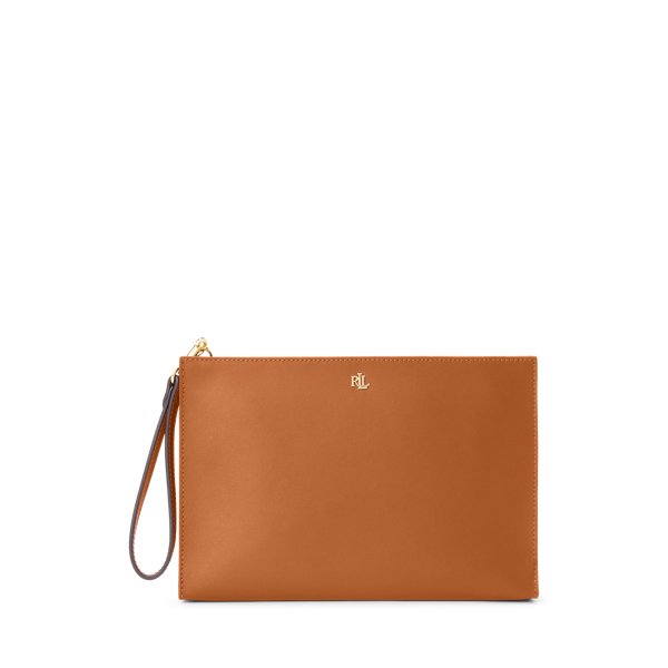 Pochette grande in pelle