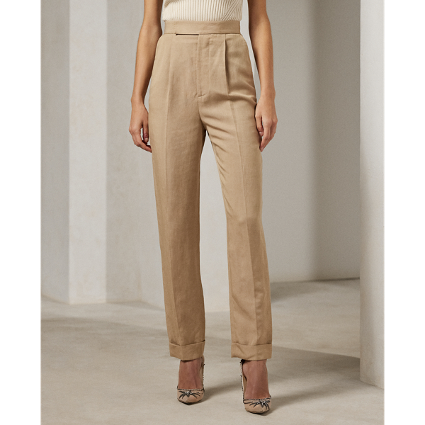 Clay Evanne Linen-Blend Pant Ralph Lauren Collection 4