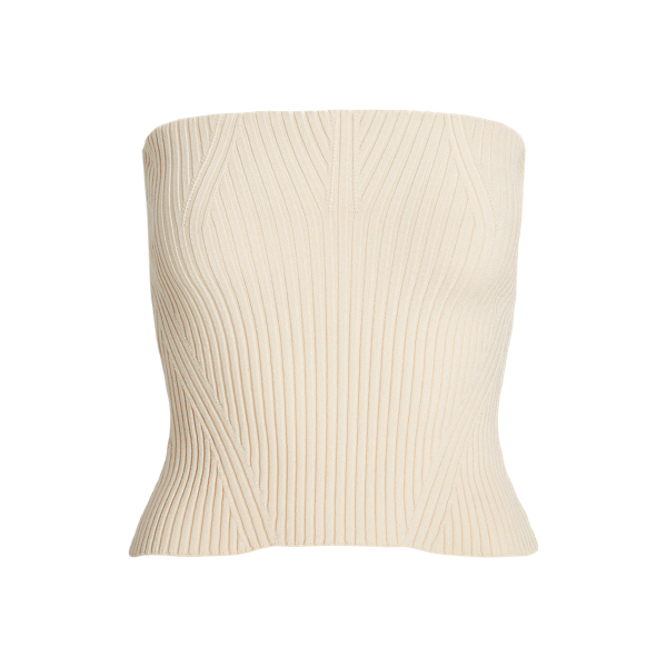 Textured Silk Bustier Jumper