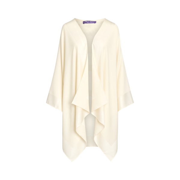 Ruana em jacquard de seda-caxemira RL