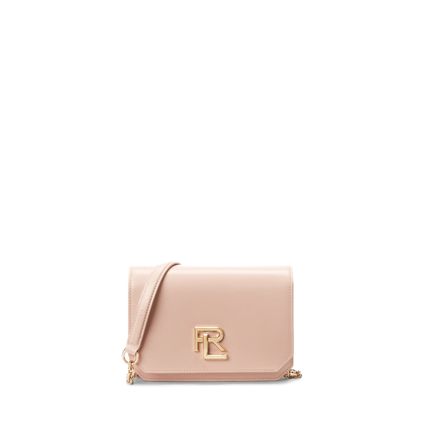 Blush RL 888 Box Calfskin Mini Crossbody Chain Ralph Lauren Collection 1