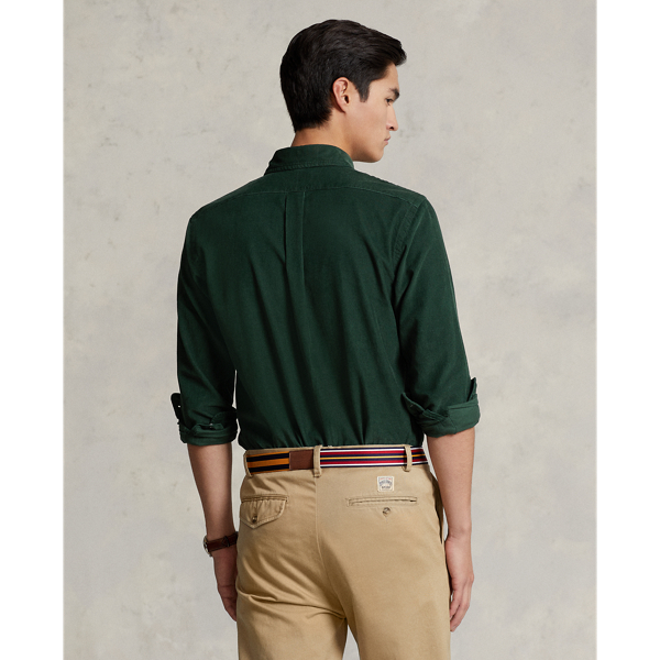 Custom-Fit-Kordsamthemd Polo Ralph Lauren in College-Gr&uuml;n 5