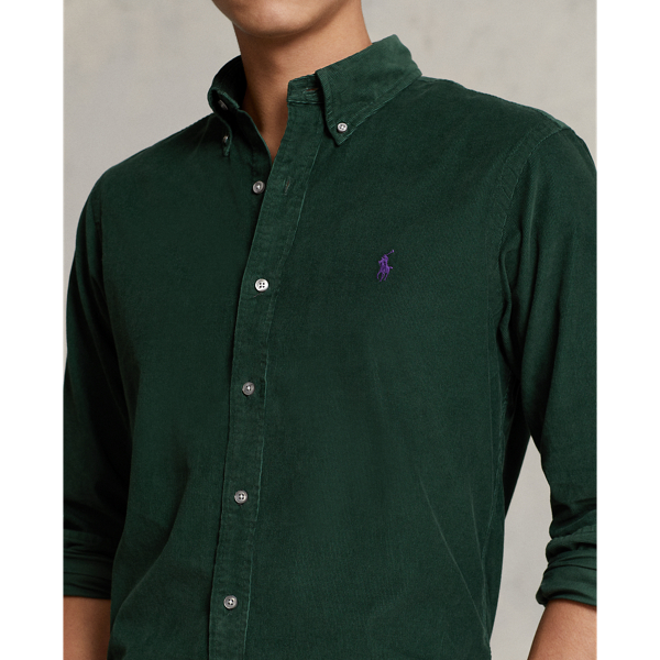 Custom-Fit-Kordsamthemd Polo Ralph Lauren in College-Gr&uuml;n 6
