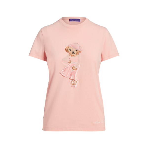 Katoenen T-shirt met Ballet Polo Bear