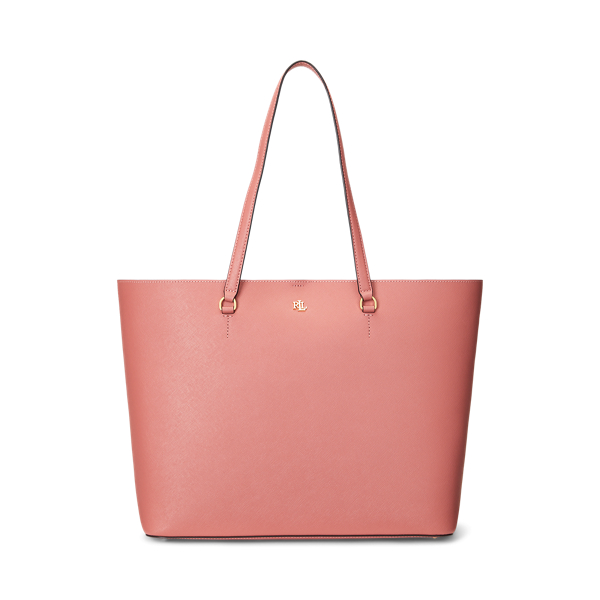 Crosshatch Leather Large Karly Tote | Ralph Lauren