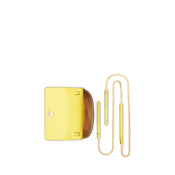 Lemon Daffodil Leather Crossbody Turn-Lock Tech Case Lauren 4