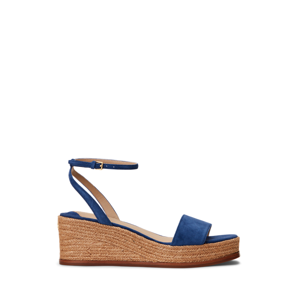 Indigo Sail Leona Suede Espadrille Lauren 1