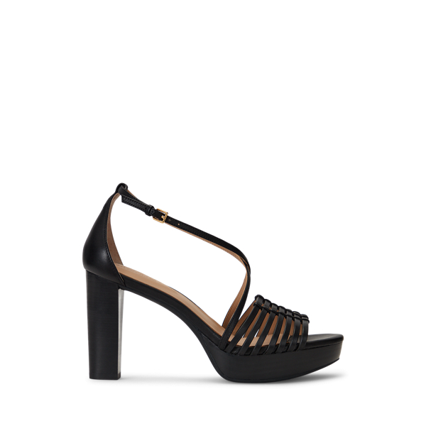 Shelby Burnished Leather Platform Sandal