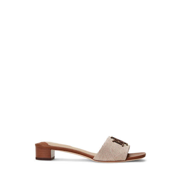 Fay Canvas & Leather Sandal