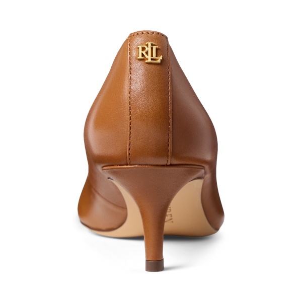 LAUREN RALPH LAUREN ロゴ レザー パンプス 送料関税込み 送料関税込】 LAUREN RALPH LAUREN レザー パンプス ロゴ