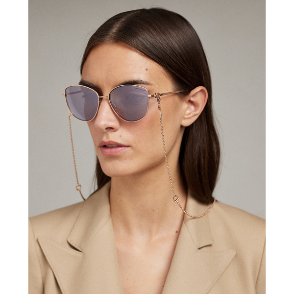 Sonnenbrille Vivienne mit Steigb&uuml;gel Ralph Lauren in Zartes Gold 6