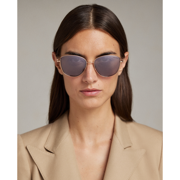 Sonnenbrille Vivienne mit Steigb&uuml;gel Ralph Lauren in Zartes Gold 5