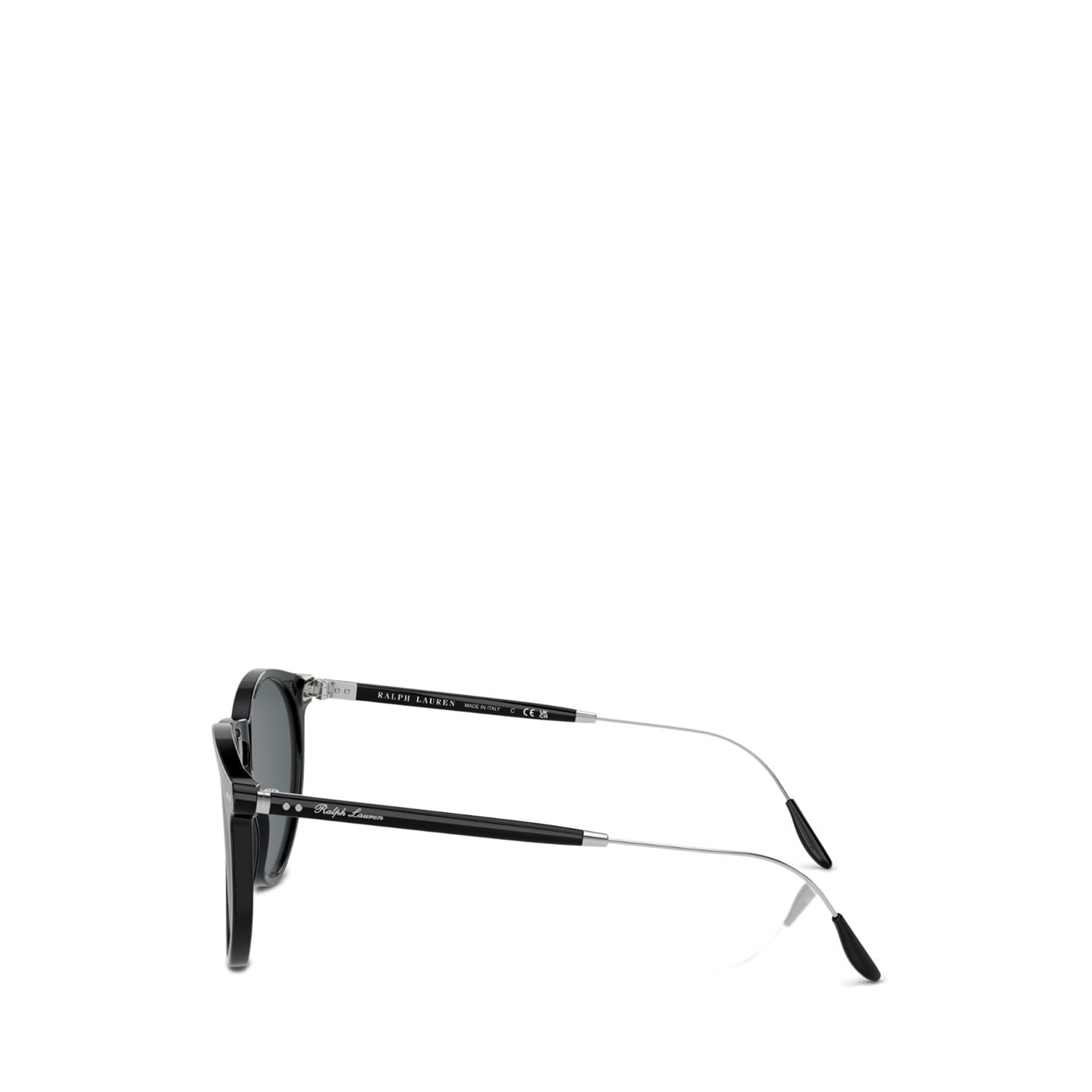 Мужские солнцезащитные очки Ralph Lauren Heritage Round Sunglasses, цвет: Чёрный — фото 2