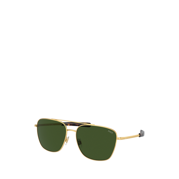 Gold aviator sunglasses deals