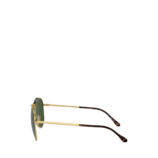 Shiny Gold Metal Pilot Sunglasses Polo Ralph Lauren 3