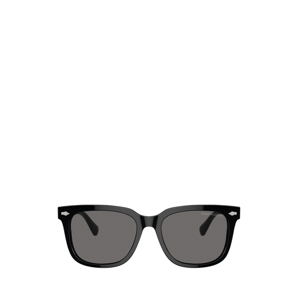 Shiny Black Heritage Pen-Pin Square Sunglasses Polo Ralph Lauren 2
