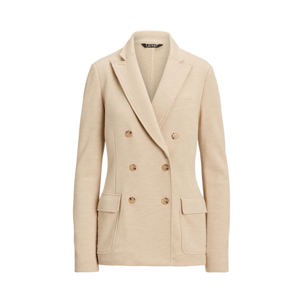 Double-Breasted French Terry Blazer Lauren 1