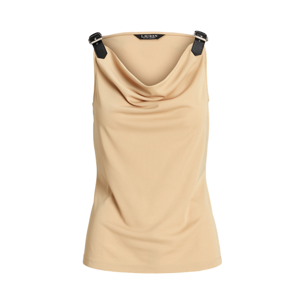 Jersey Cowlneck Tank Top