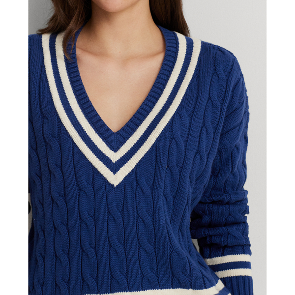 Ralph lauren cable knit cricket sweater best sale