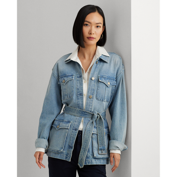 Belted Denim Field Jacket