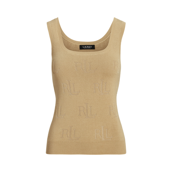 Logo Jacquard Jumper Tank Top Lauren 1