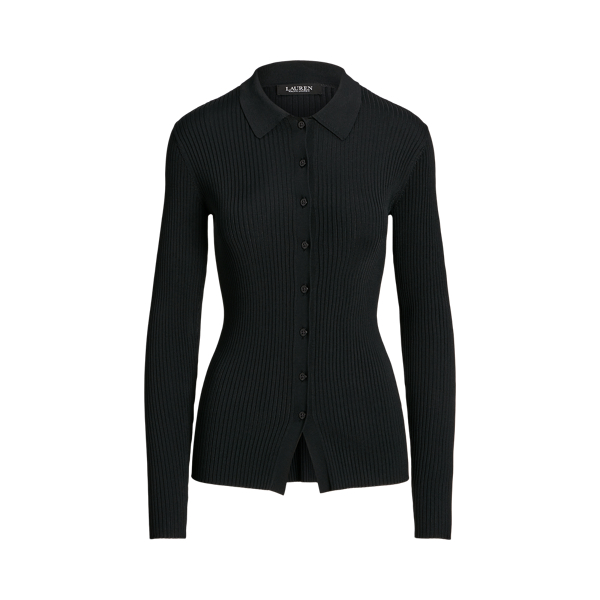 Lang&auml;rmlige Polo-Strickjacke Lauren in 1