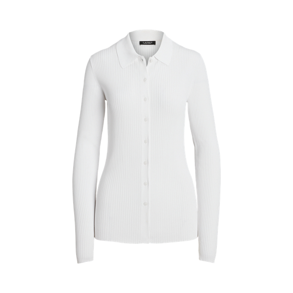 Cardigan Polo c&ocirc;tel&eacute; &agrave; manches longues