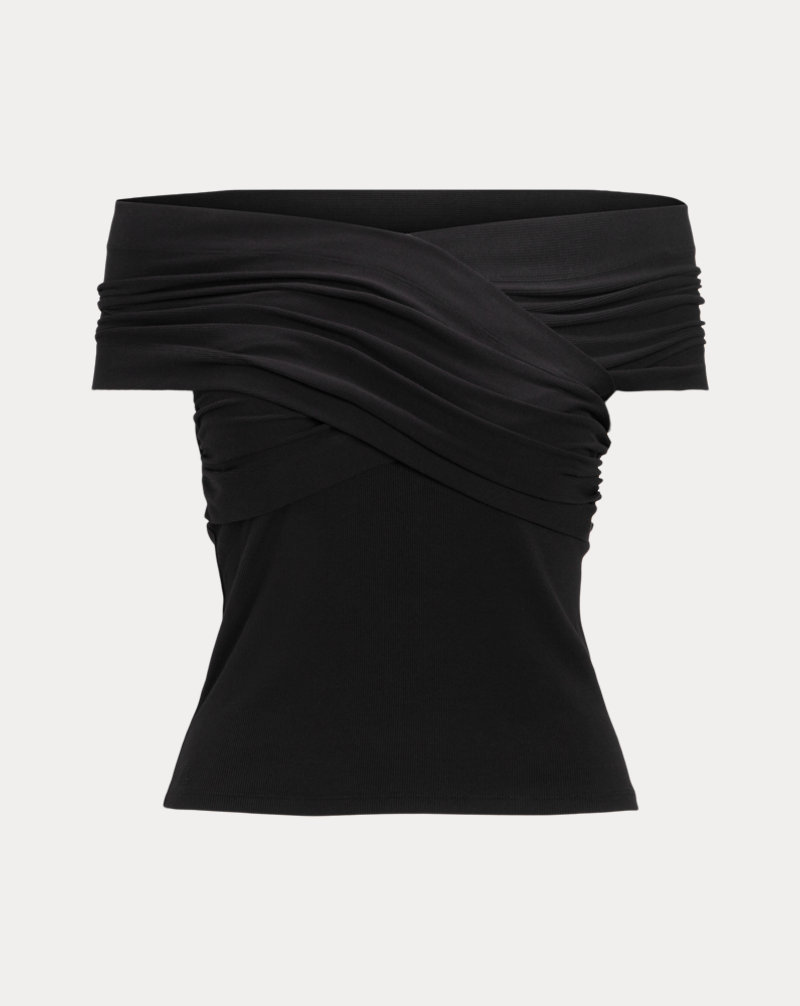 Lauren Light Rib Off Shoulder Rib Lauren Light Rib Off Shoulder Rib