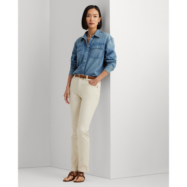 Isla Wash Denim Shirt Lauren Petite 4