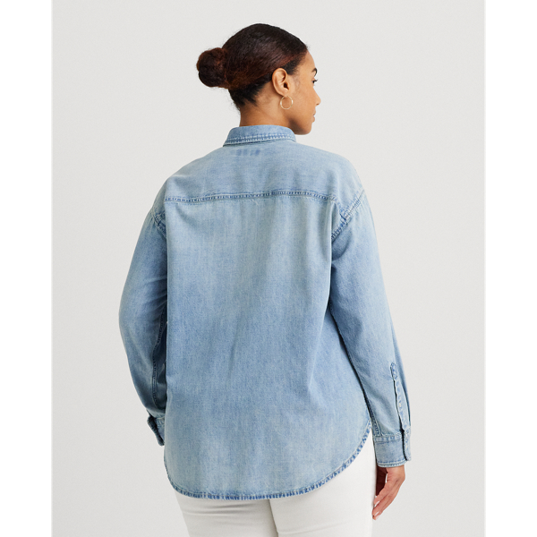 Jeanshemd Lauren Woman in Isla-Waschung 5