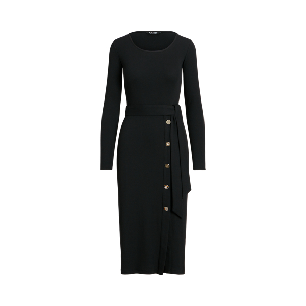 Robe ceintur&eacute;e en tricot c&ocirc;tel&eacute; Lauren en 1