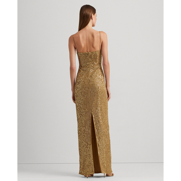 Ralph Lauren イブニングドレス sequin beads飾り サイズ0 $_57.JPG?set_id=880000500F