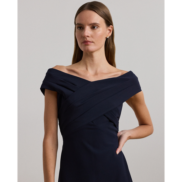 Crepe Off the Shoulder Gown for Women Ralph Lauren BR