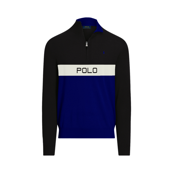 Custom Wool Jersey Quarter-Zip Sweater