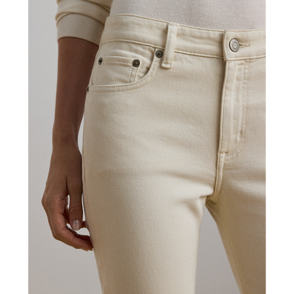 Straight-Fit Jeans in Knöchellänge Lauren in Creme-Waschung 7