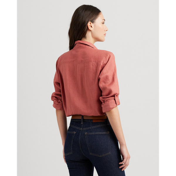 Pink Linen Shirt Lauren 5
