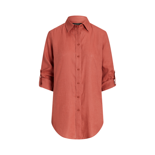 Pink Linen Shirt Lauren 2