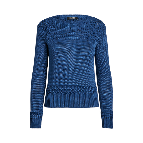 Pullover mit U-Boot-Ausschnitt