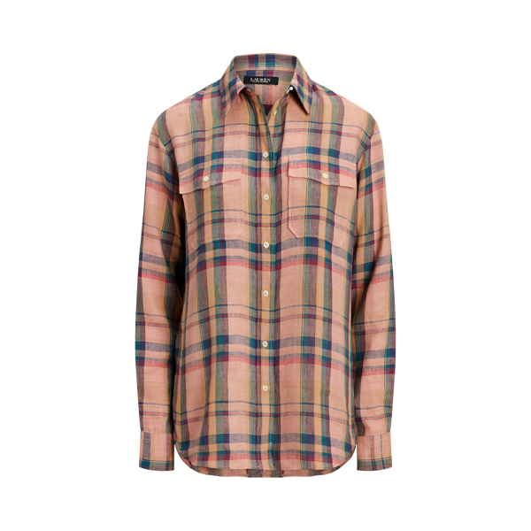 Camicia scozzese in lino Lauren in 1