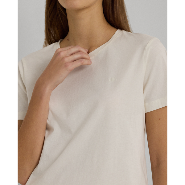 T-Shirt aus Baumwolljersey Lauren in Mascarpone Cream 6