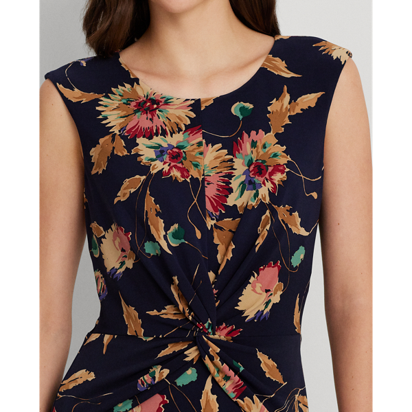 Ralph lauren floral print jersey dress best sale