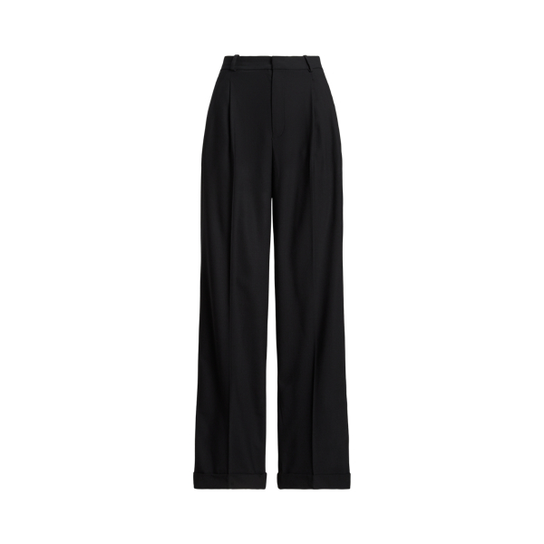 Wool-Blend Wide-Leg Pant