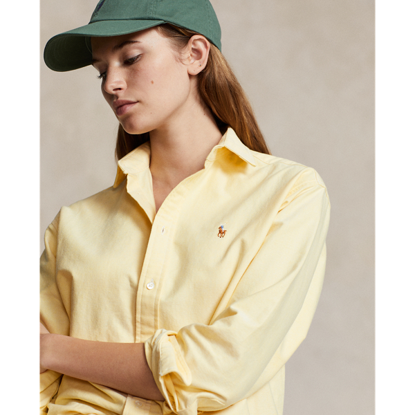 Chemise en coton Oxford Relaxed Fit Polo Ralph Lauren en Jaune poussin 6