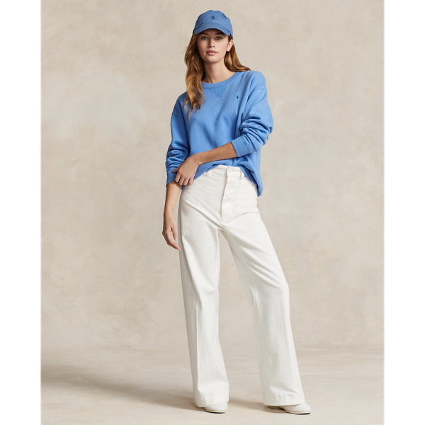 Rundhals-Sweatshirt aus Fleece Polo Ralph Lauren in Sommerblau 4