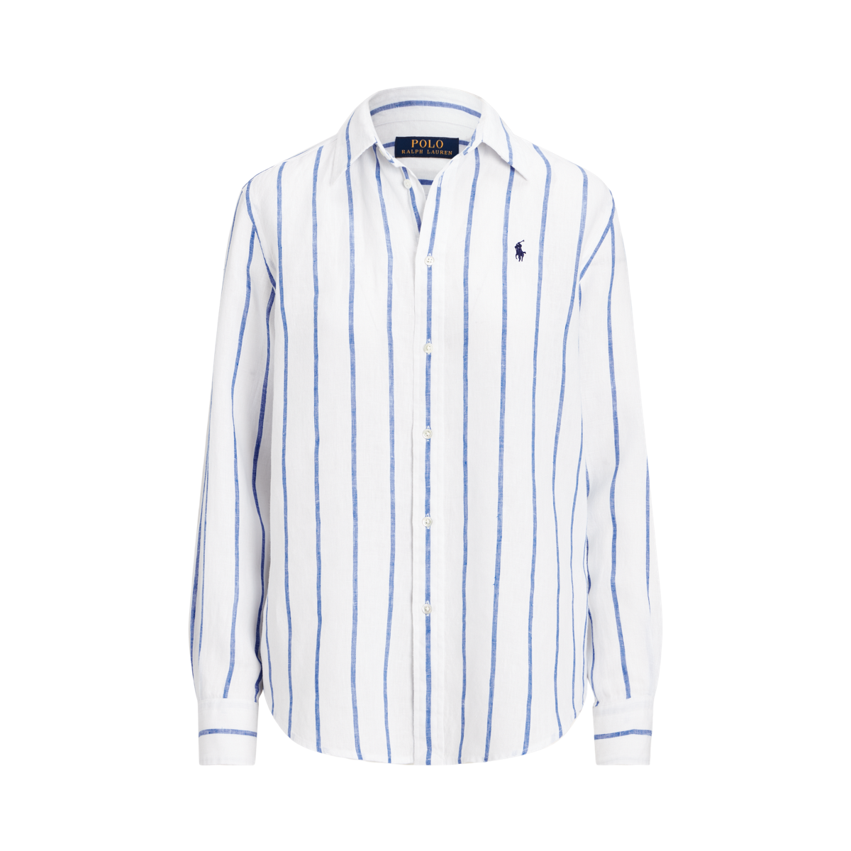 Relaxed Fit Striped Linen Shirt