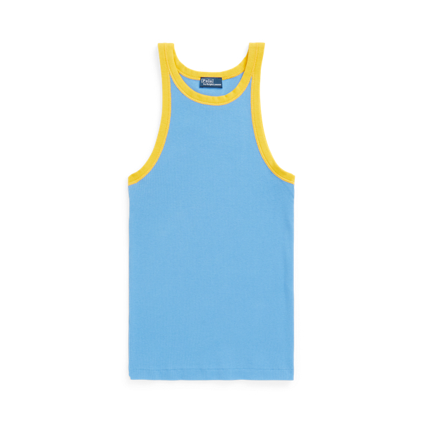 D&eacute;bardeur en coton &agrave; bordure contrast&eacute;e Polo Ralph Lauren en 1