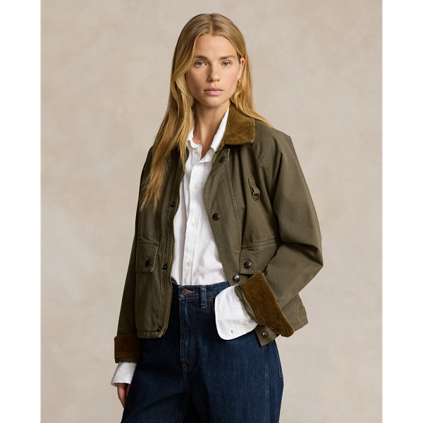 Lauren Ralph Lauren Women's Field Utility Jacket Khaki on sale size XL