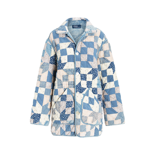 Reversible patchwork quilted jacket online