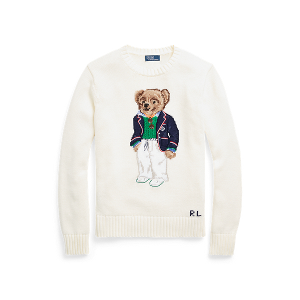 Ralph lauren bear crewneck hotsell